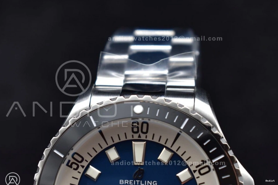 Dial Bracelet on 1:1 TF A2824 44 SS Edition White SuperOcean Blue Automatic Best 0130
